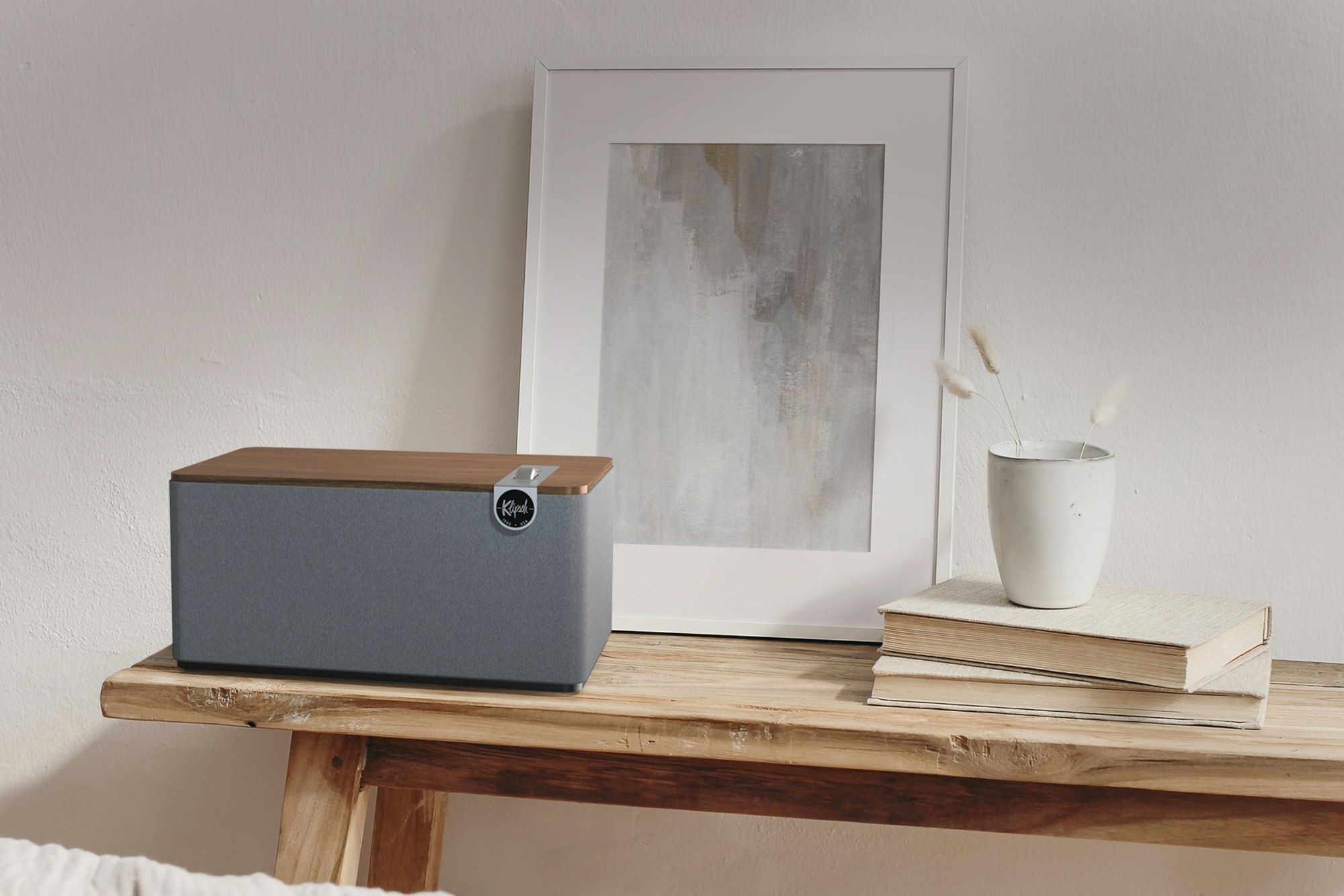 Klipsch The Three Plus on table luxury